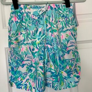 Lilly Pulitzer Kids Swim Trunks - Blue, Green, Pink